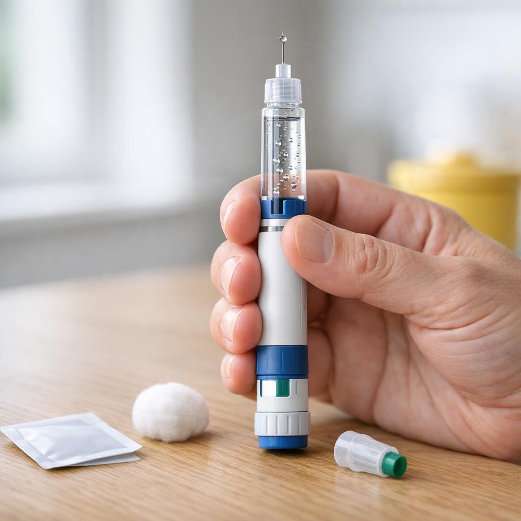 Luchtbellen in injectiepen